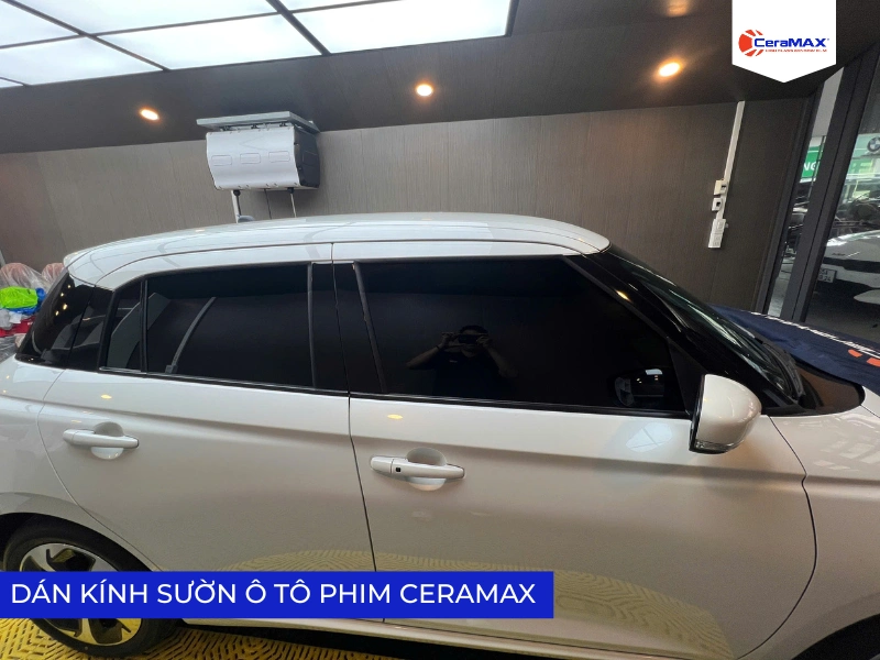 Dán phim cách nhiệt ô tô CeraMAX kính sườn