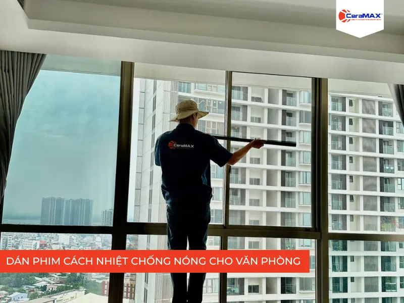 Dán phim cách nhiệt chống nóng văn phòng