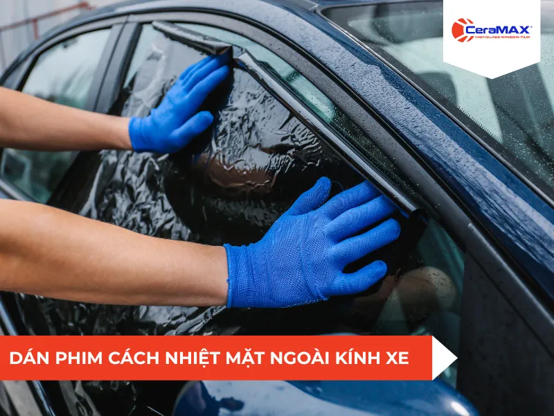 Dán phim cách nhiệt bên trong hay bên ngoài kính
