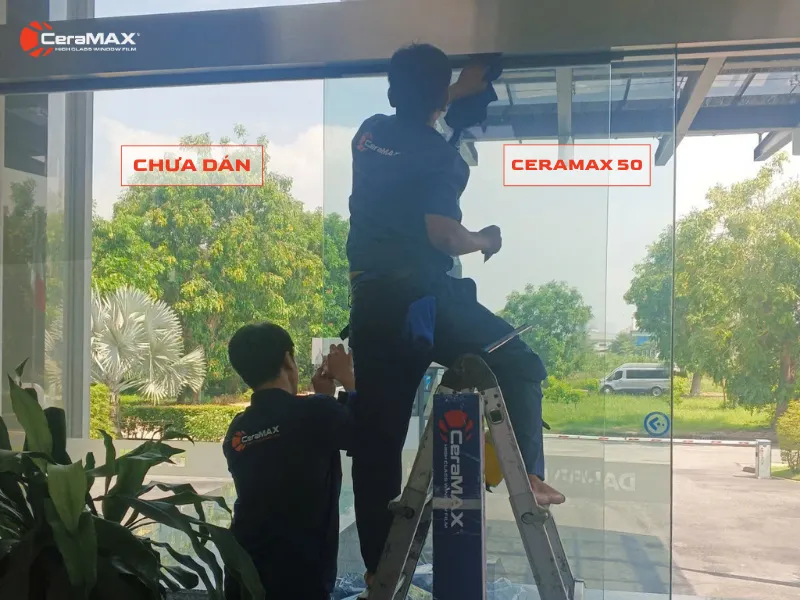 Sự khác biệt giữa kính nguyên bản và kính đã dán CeraMAX 50