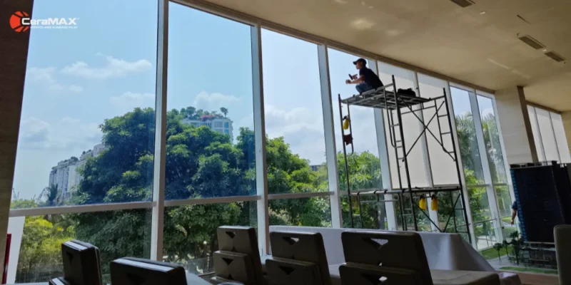 CeraMAX dán phim cách nhiệt cho Showroom BMW