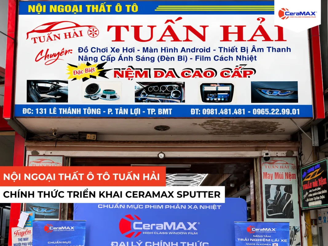 Nội Ngoại Thất Ô Tô Tuấn Hải chính thức trở thành đại lý chính của Sputter Film