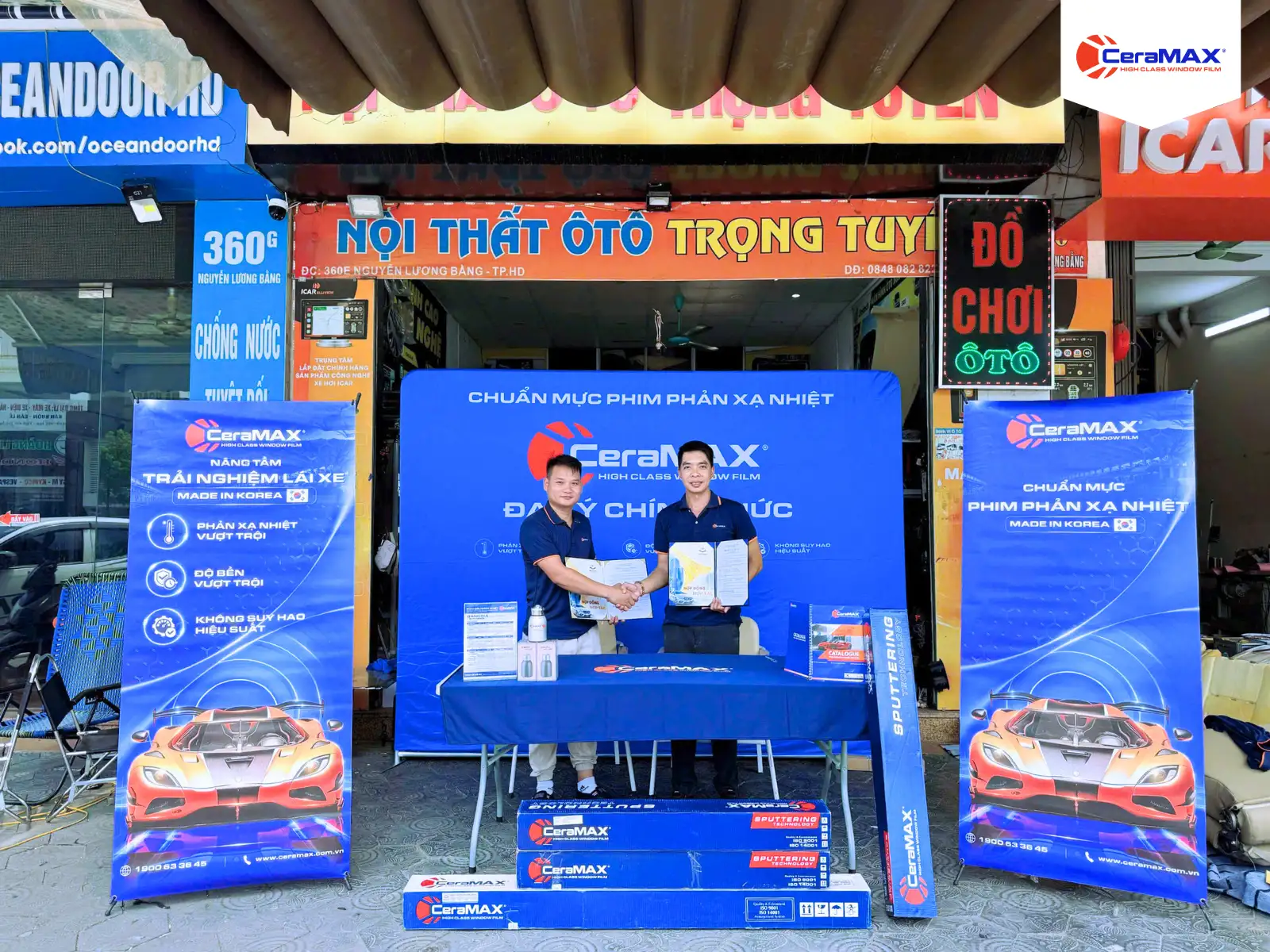 Nội thất ô tô Trọng Tuyền chính thức triển khai CeraMAX Sputter tại Hải Phòng
