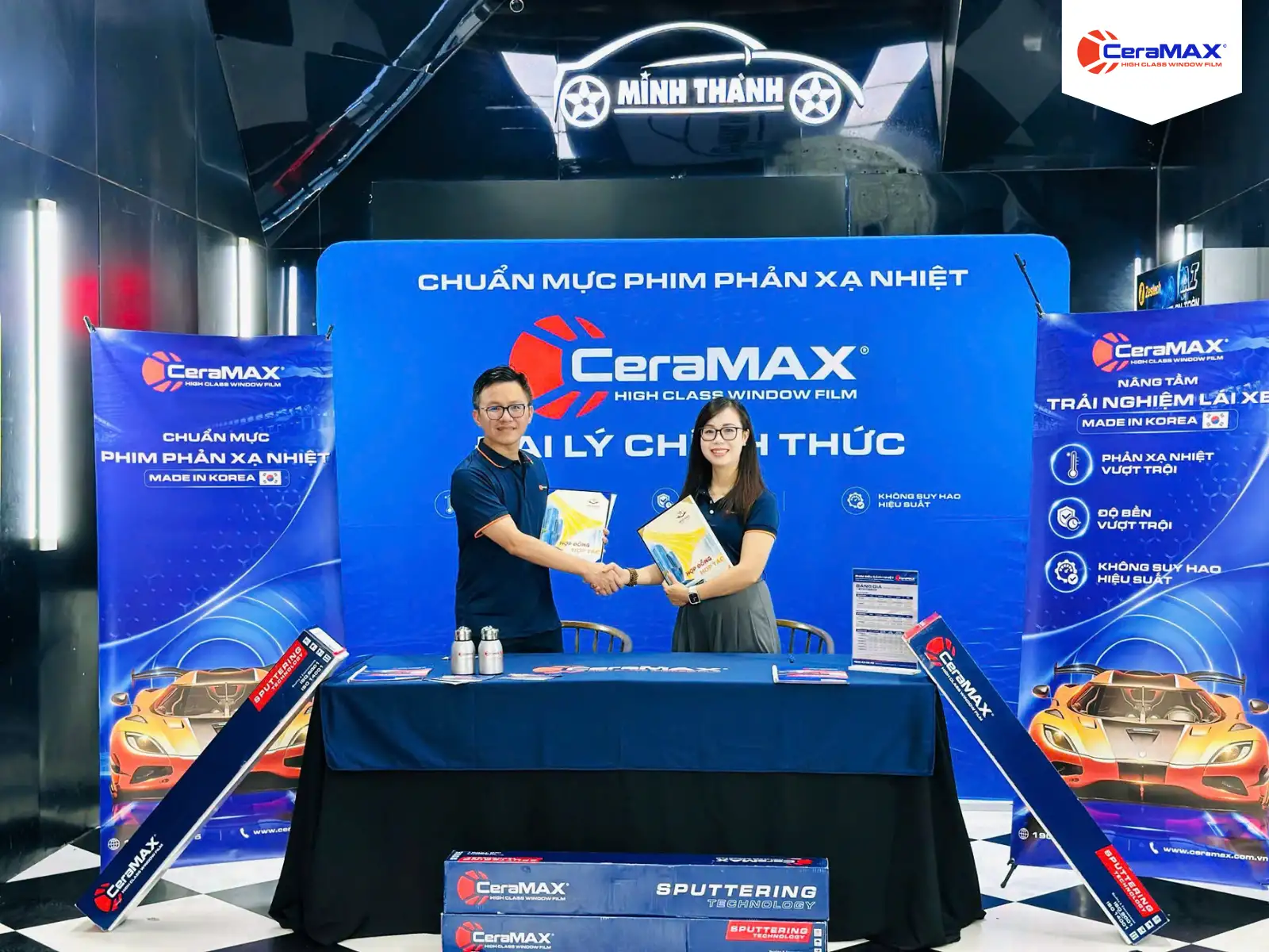 Nội thất ô tô Minh Thành chính thức triển khai CeraMAX Sputter tại Thanh Hóa